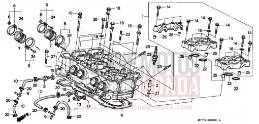 CYLINDER HEAD (REAR) NR750N de 1992